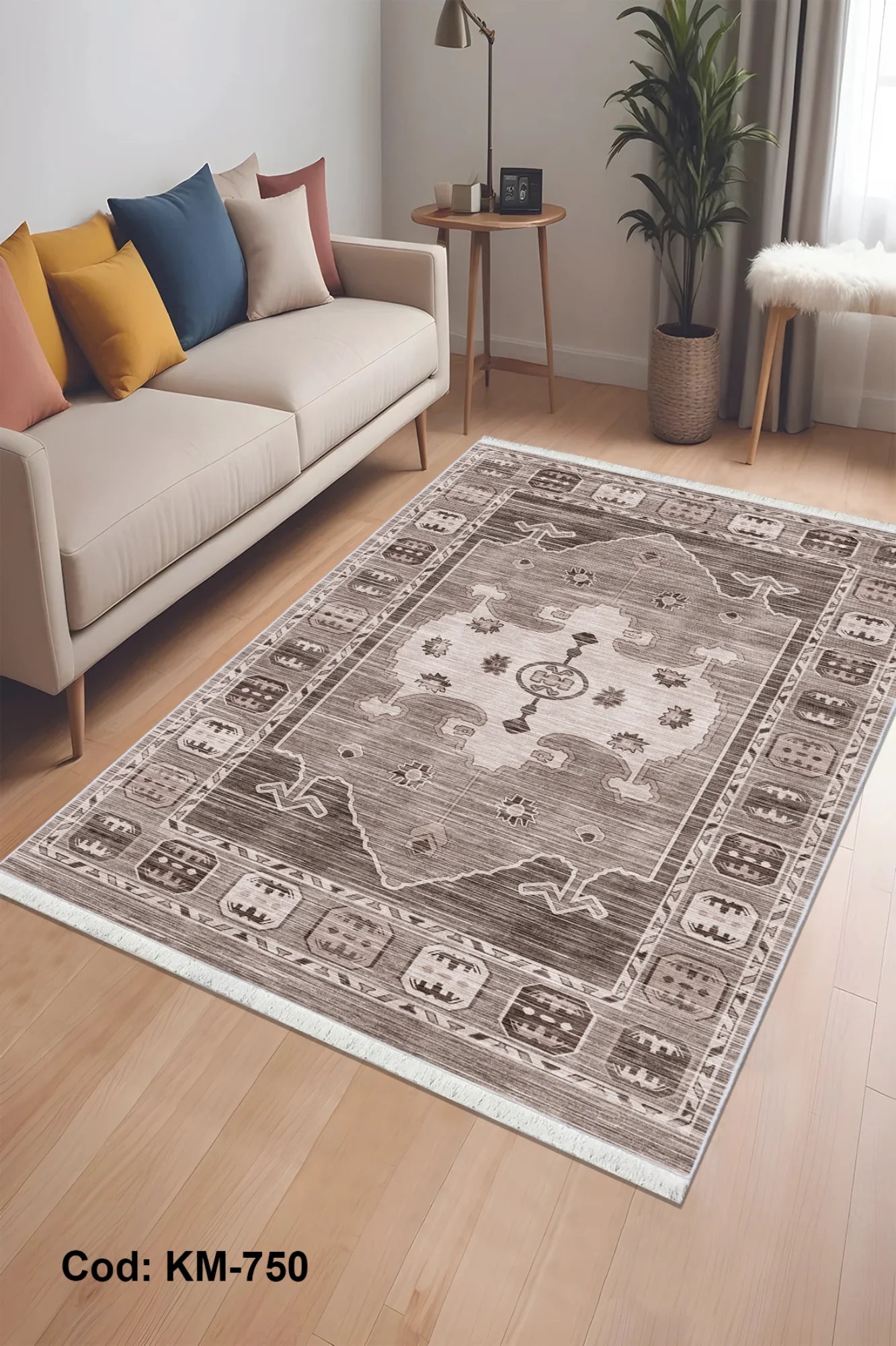 Vizon Renk Oturma Odası Halısı