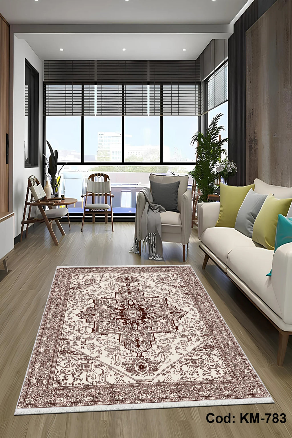 6m2 Dijital Baskı Kaymaz Taban Salon Halısı