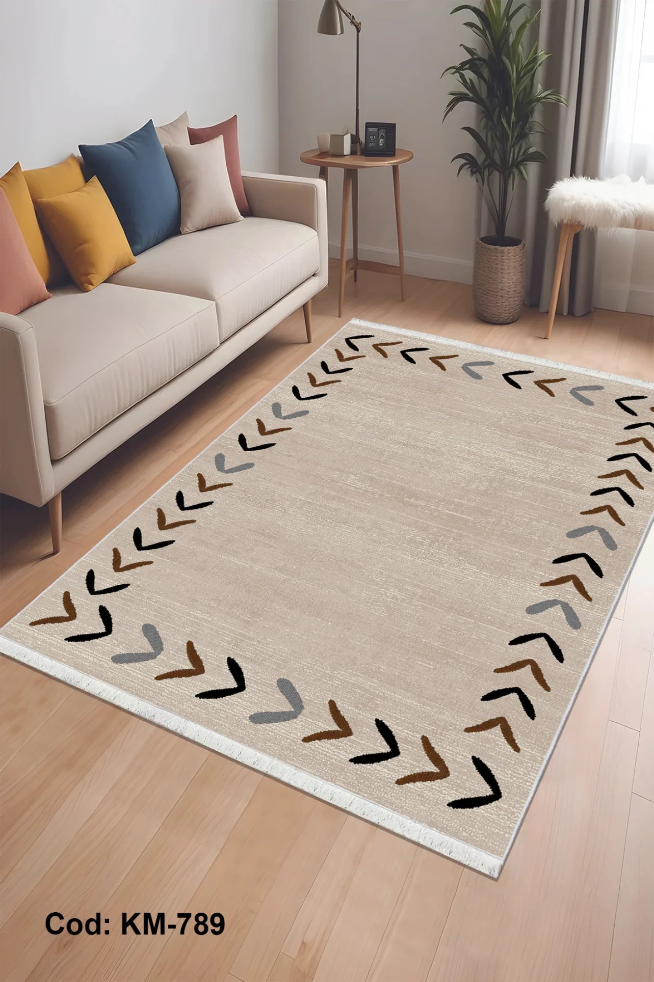 Özel Ölçü Vizon Renk 6m2 Salon Halısı