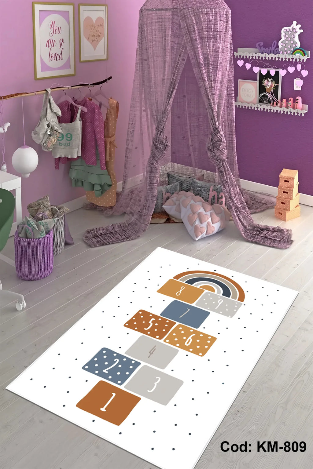 çok renkli yuvarlak halı doku yakın çekim kaymaz taban