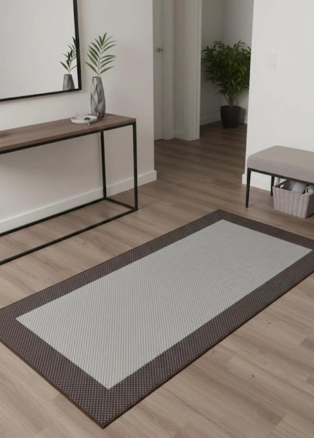 kahverengi sisal halı doku detayı makine dokuma
