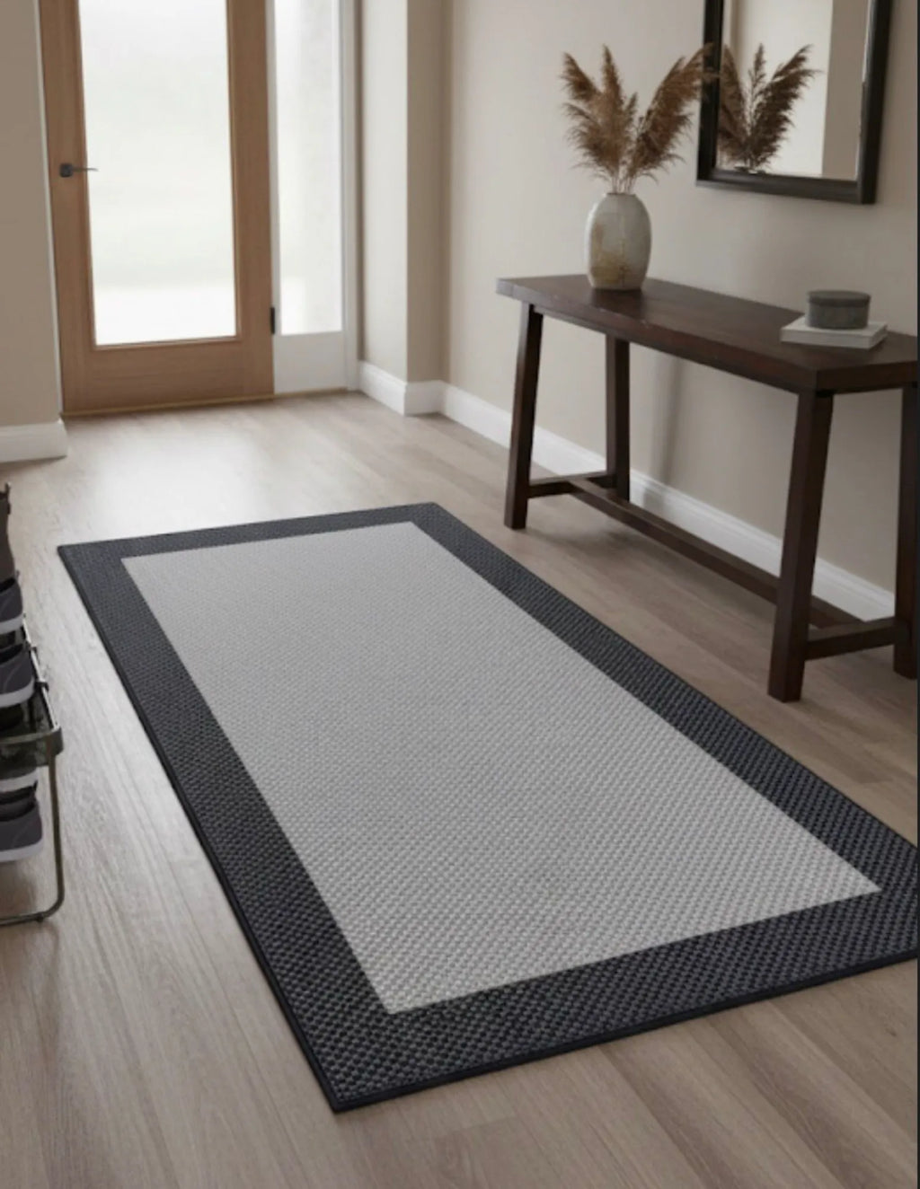 krem sisal halı doku detayı makine dokuma