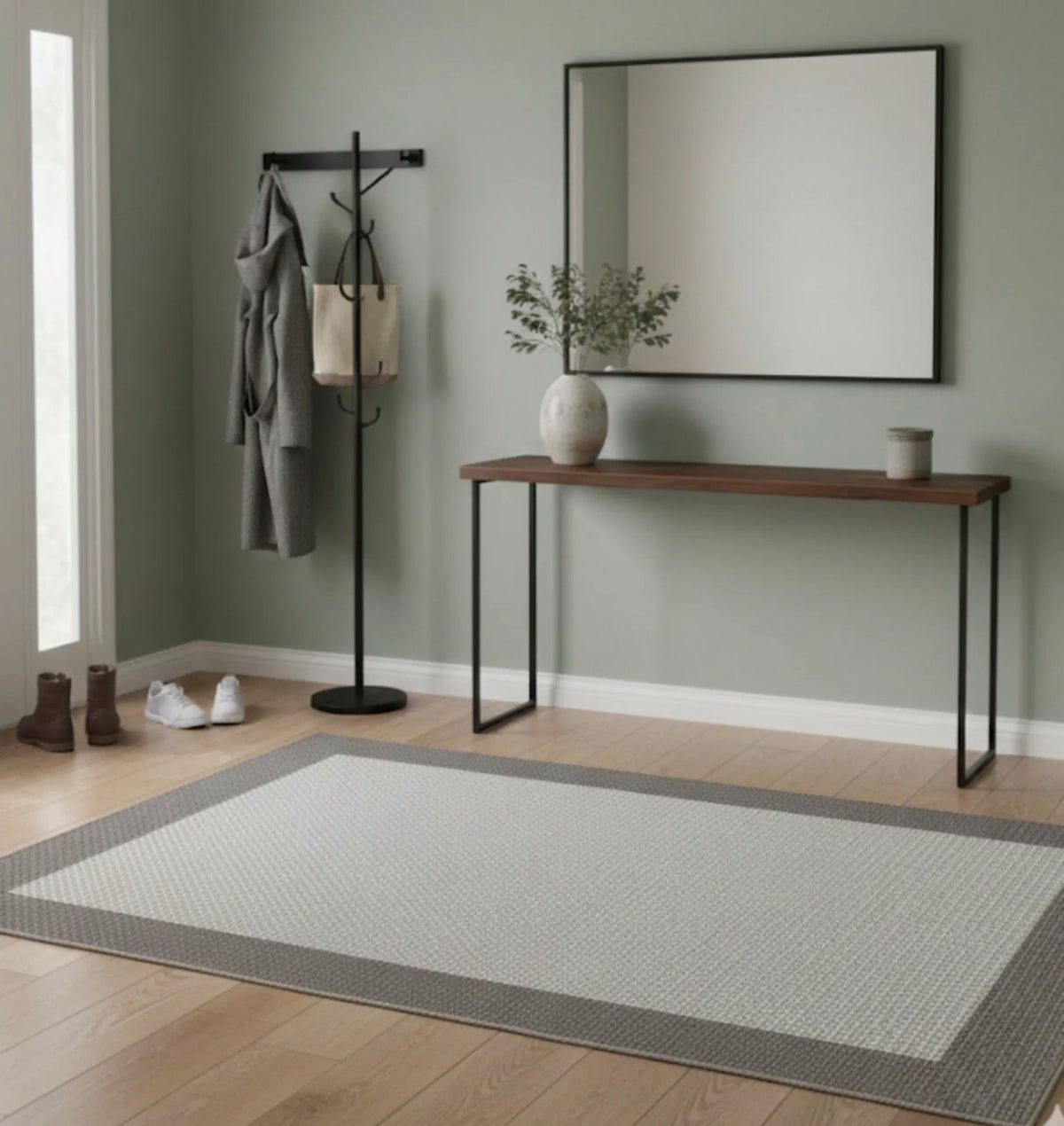 Vizon sisal halı doku detayı makine dokuma