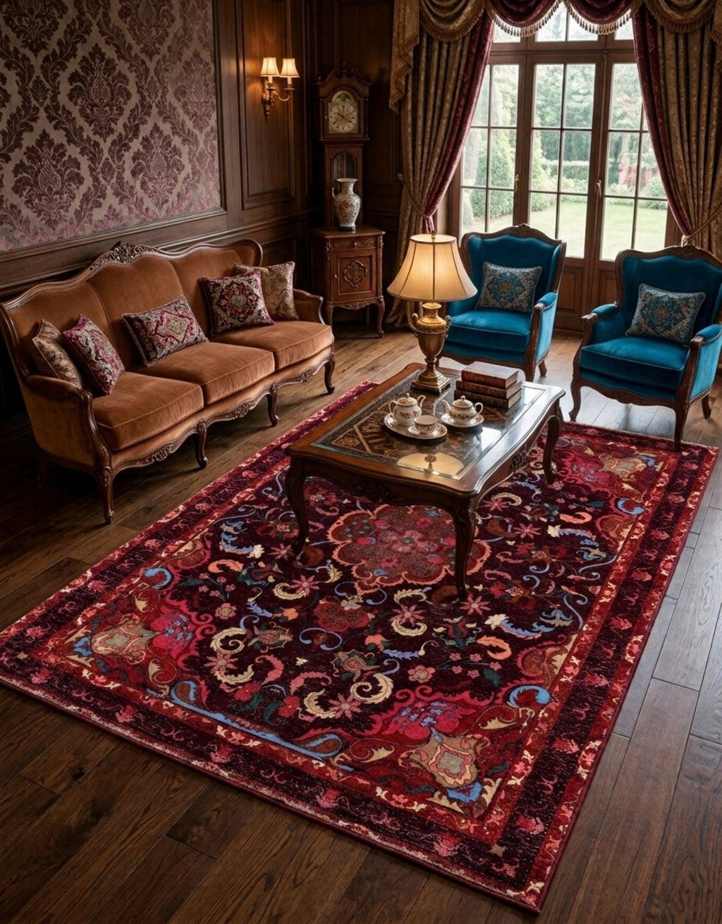 Doğal iplik şönil dokuma pamuk taban koridor halısı, antre, salon ve yaşam alanları için dekoratif kilim modeli