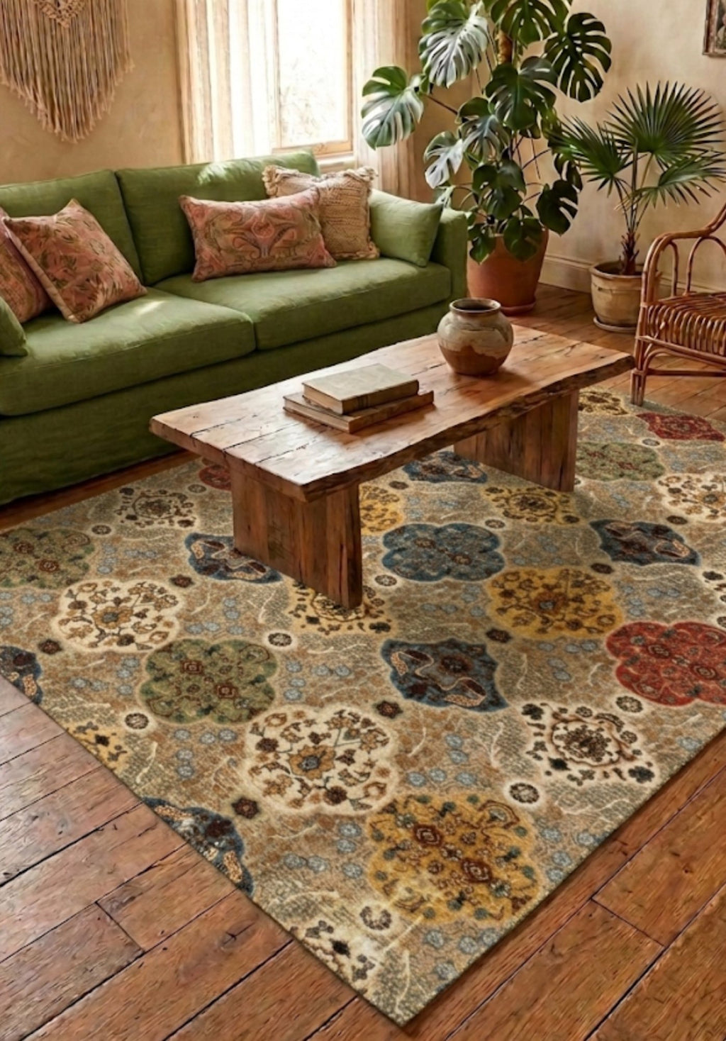 Doğal iplik şönil dokuma pamuk taban koridor halısı, antre, salon ve yaşam alanları için dekoratif kilim modeli