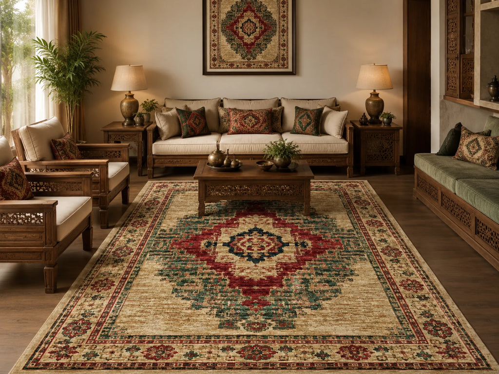 Doğal iplik şönil dokuma pamuk taban koridor halısı, antre, salon ve yaşam alanları için dekoratif kilim modeli