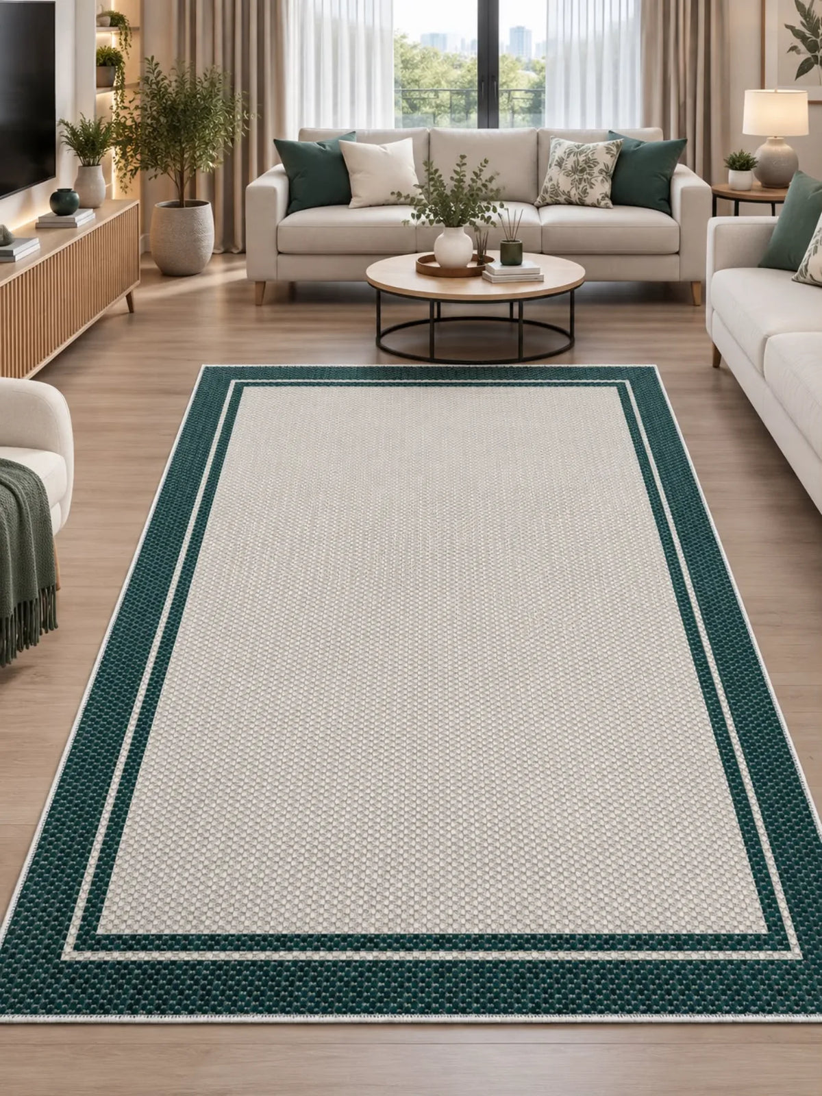 Minimalist yaşam alanları için lüks dokuma halı