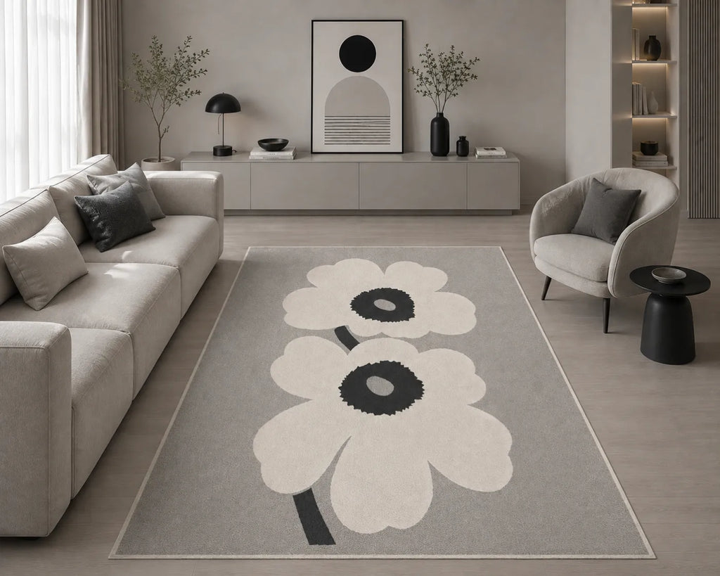Salon ve yatak odası için dijital baskılı halı