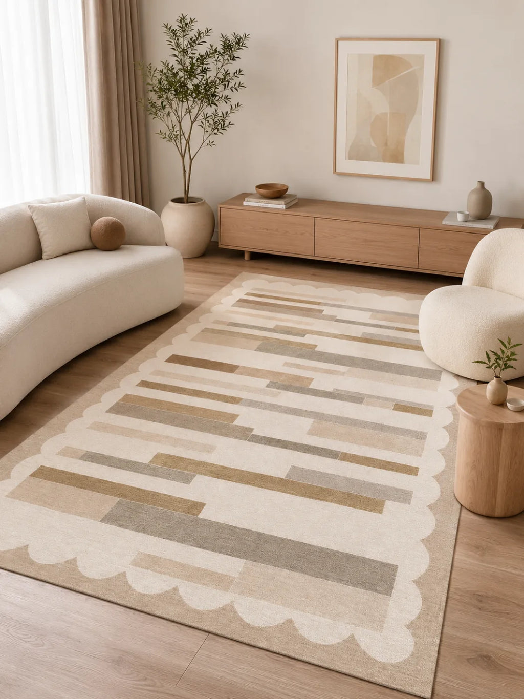 Salon ve koridor dekorasyonu için dijital halı
