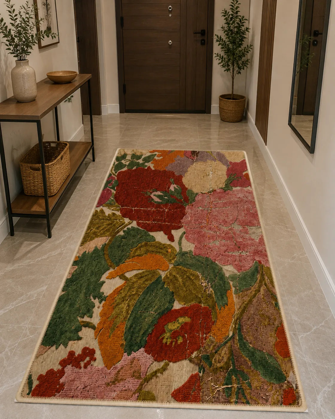 Makinede yıkanabilir dijital baskılı halı