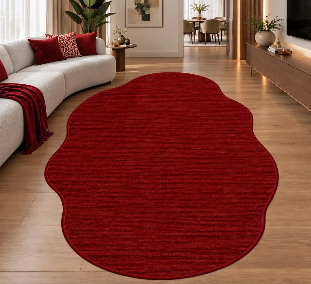 Modern dekorasyona uygun oval salon halısı