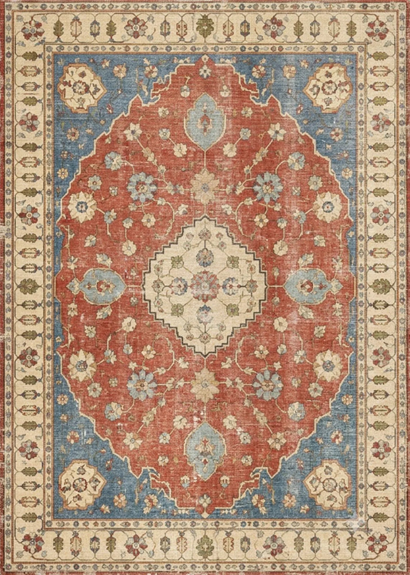 Doğal iplik dokuma salon halısı, pamuk tabanlı yapısıyla konforlu ve estetik kullanım sağlayan modern kilim modeli