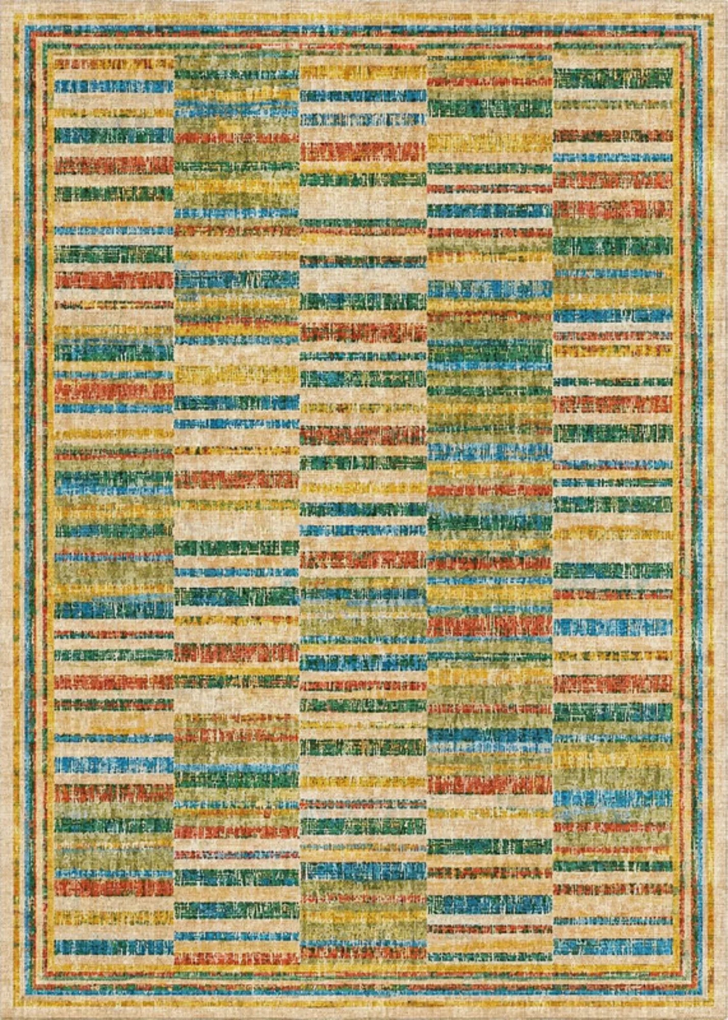 Pamuk tabanlı modern kilim halı, doğal dokusu ve şık görünümüyle yaşam alanlarına konfor ve estetik kazandırır