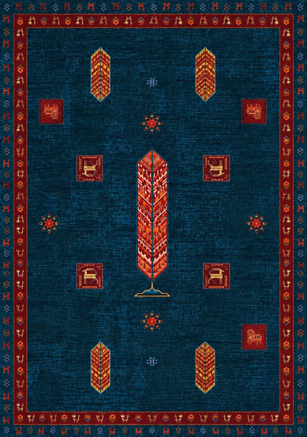 Doğal iplik şönil dokuma pamuk taban koridor halısı, antre, salon ve yaşam alanları için dekoratif kilim modeli