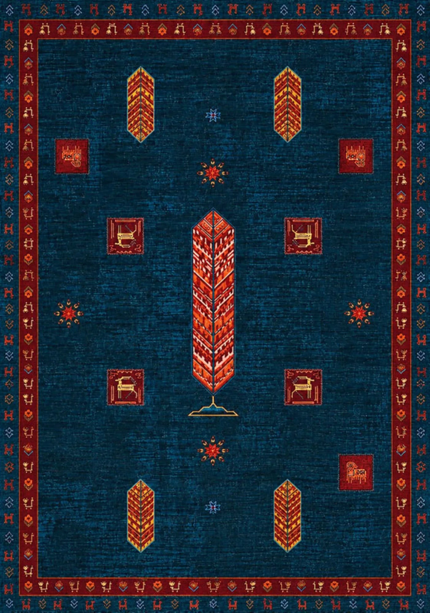 Doğal iplik şönil dokuma pamuk taban koridor halısı, antre, salon ve yaşam alanları için dekoratif kilim modeli