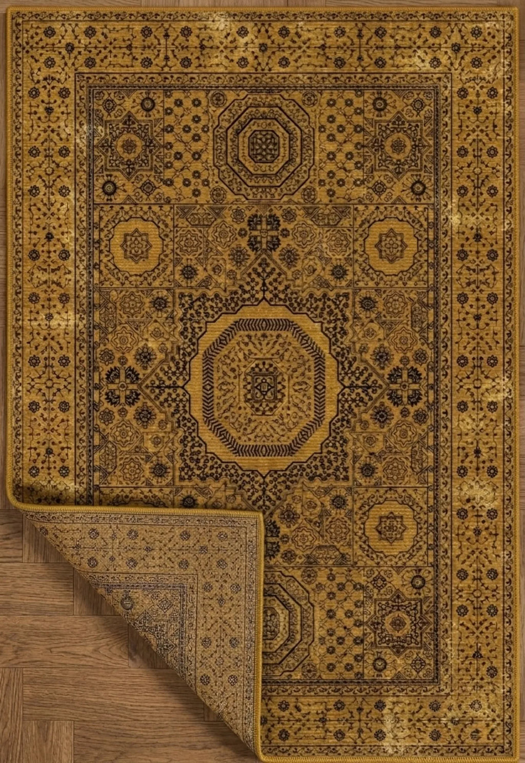 Doğal iplik dokuma kilim modeli, geleneksel motifleri modern yaşam alanlarına taşıyan estetik pamuk tabanlı halı