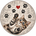 Dijital baskı kedi desenli kaymaz tabanlı genç odası halısı