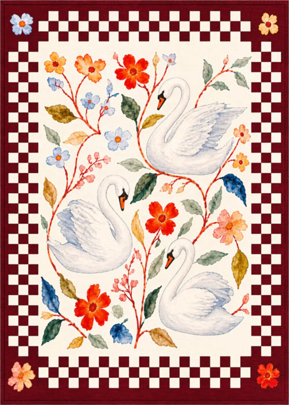 Şık salon dekorasyonunda kullanılan kaymaz halı