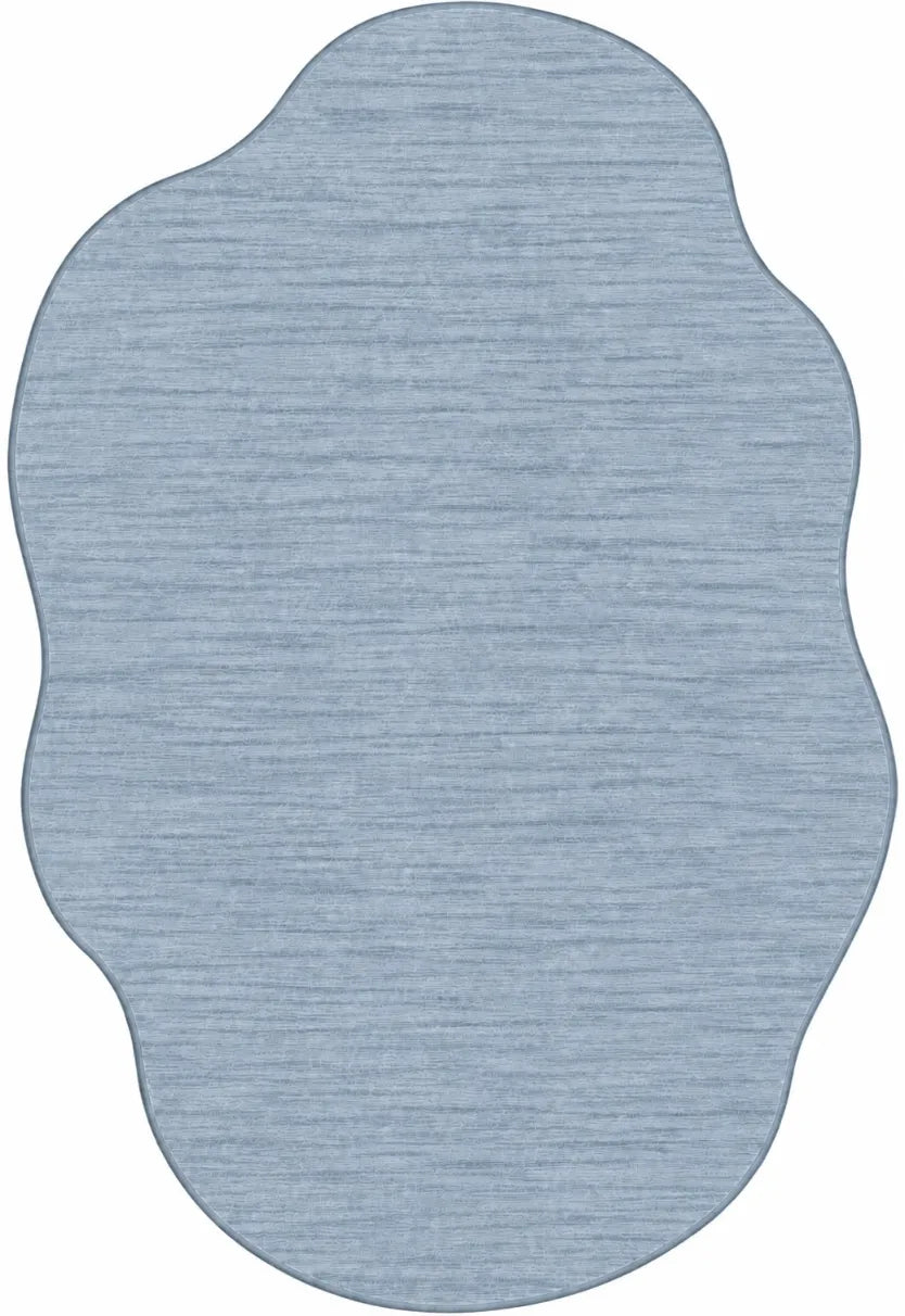 Oturma odası için oval modern halı