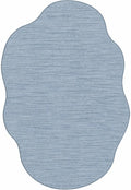 Oturma odası için oval modern halı