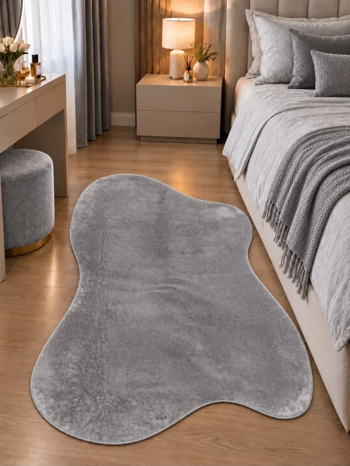 Modern ve minimal dekorasyona uygun amorf şekilli halı