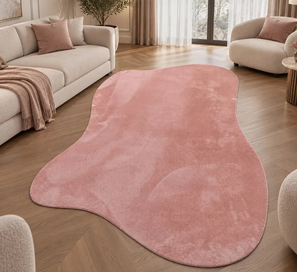 Amorf Puffy Serisi yumuşak dokulu modern salon ve yatak odası halısı