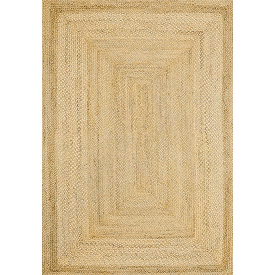 Eko Serisi Pamuk Dokuma Taban Kaymaz Yıkanabilir Sisal / Jüt Desenli Salon Halısı Mutfak Halısı Koridor Halısı BS-27 Modeli