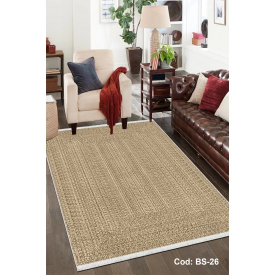 Eko Serisi Pamuk Dokuma Taban Kaymaz Yıkanabilir Sisal / Jüt Desenli Salon Halısı Mutfak Halısı Koridor Halısı BS-26 Modeli Eko Serisi Pamuk Dokuma Taban Kaymaz Yıkanabilir Sisal / Jüt Desenli Salon Halısı Mutfak Halısı Koridor Halısı BS-26 Modeli