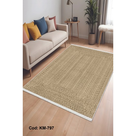 Eko Serisi Pamuk Dokuma Taban Kaymaz Yıkanabilir Sisal / Jüt Desenli Salon Halısı Mutfak Halısı Koridor Halısı KM-797 Modeli Eko Serisi Pamuk Dokuma Taban Kaymaz Yıkanabilir Sisal / Jüt Desenli Salon Halısı Mutfak Halısı Koridor Halısı KM-797 Modeli