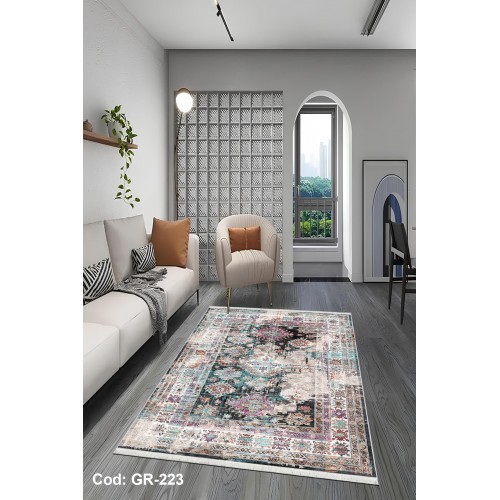 Premium Bambu Vintage Desenli Salon Halısı / GR-223 Modeli