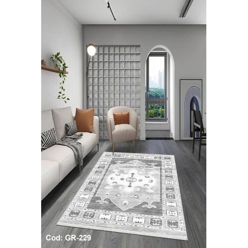 Premium Bambu Vintage Desenli Salon Halısı / GR-229 Modeli