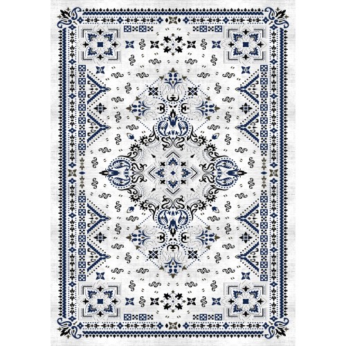 Premium Bambu Etnik Desenli Salon Halısı / GR-446 Modeli