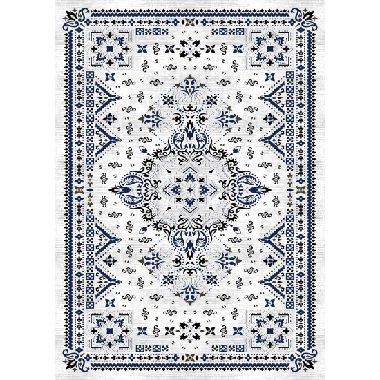 Premium Bambu Etnik Desenli Salon Halısı / GR-446 Modeli