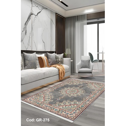 Premium Bambu Etnik Desenli Salon Halısı / GR-275 Modeli