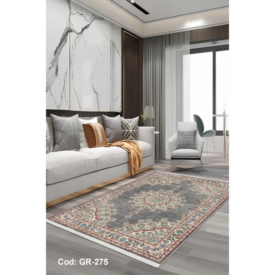 Premium Bambu Etnik Desenli Salon Halısı / GR-275 Modeli