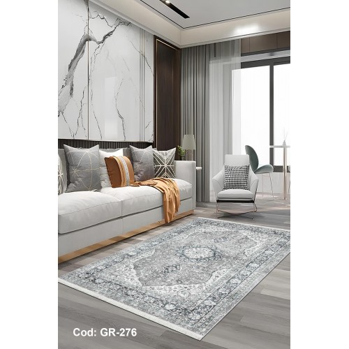 Premium Bambu Etnik Desenli Salon Halısı / GR-276 Modeli