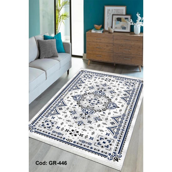 Premium Bambu Etnik Desenli Salon Halısı / GR-446 Modeli