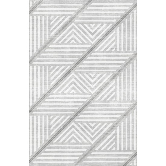 Premium Bambu Geometrik Desenli Salon Halısı / GR-217 Modeli