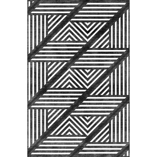 Premium Bambu Geometrik Desenli Salon Halısı / GR-218 Modeli