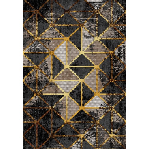 Premium Bambu Geometrik Desenli Salon Halısı / GR-262 Modeli