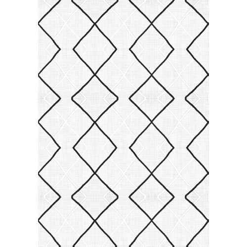 Premium Bambu Geometrik Desenli Salon Halısı / GR-316 Modeli