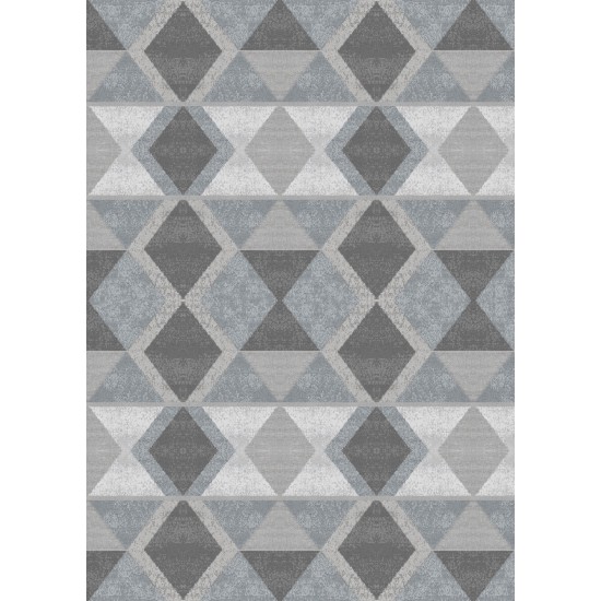 Premium Bambu Geometrik Desenli Salon Halısı / GR-344 Modeli