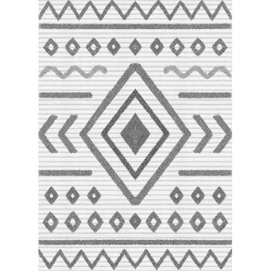 Premium Bambu Geometrik Desenli Salon Halısı / GR-449 Modeli