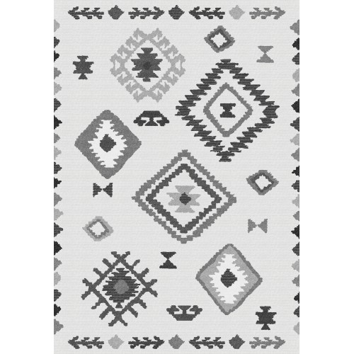 Premium Bambu Geometrik Desenli Salon Halısı / GR-459 Modeli