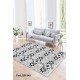 Premium Bambu Geometrik Desenli Salon Halısı / GR-349 Modeli
