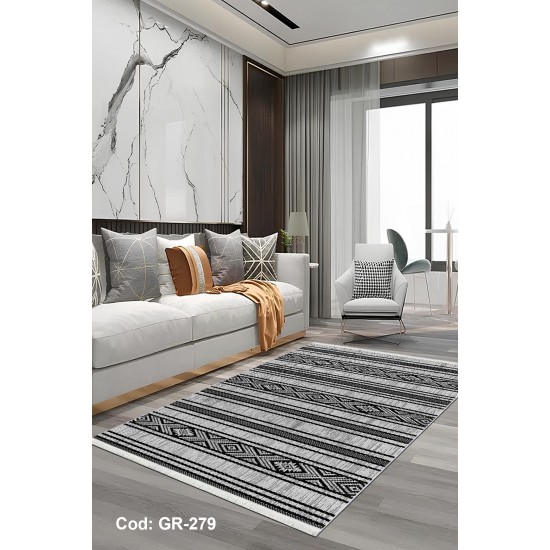 Premium Bambu İskandinav Desenli Salon Halısı / GR-279 Modeli