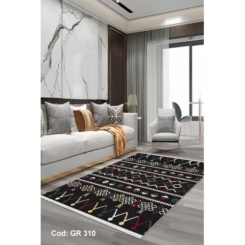Premium Bambu İskandinav Desenli Salon Halısı / GR-310 Modeli