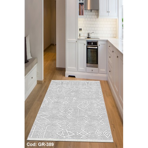 Premium Bambu İskandinav Desenli Salon Halısı / GR-389 Modeli