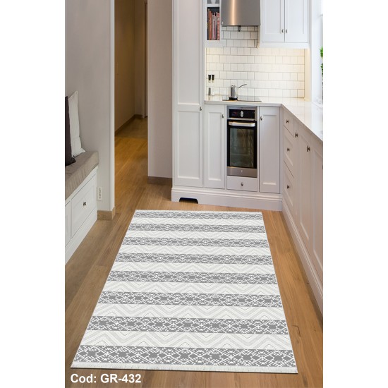 Premium Bambu İskandinav Desenli Salon Halısı / GR-432 Modeli